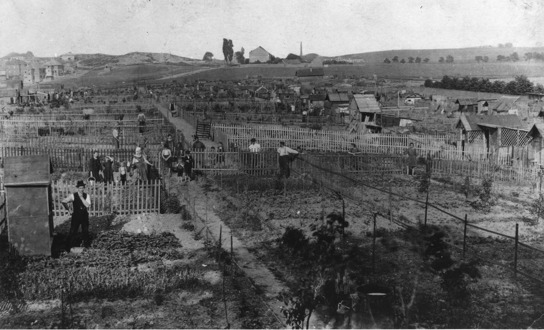 Zahrádkářská kolonie Na Červené skále v roce 1924