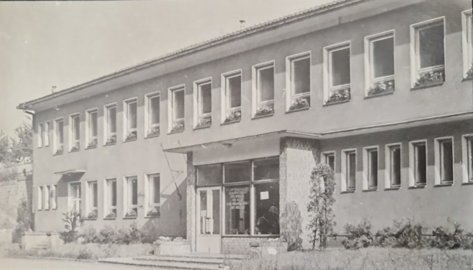 Plicní klinika v Jeseniově ulici, foto z roku 1989